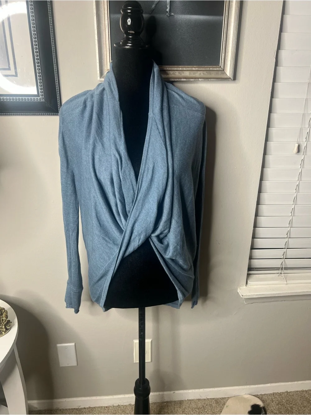 Lululemon iconic wrap 4 Heathered blue denim Cashmere blend